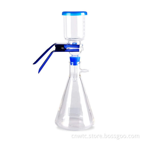High-Quality Borosilicate Glass Lab Equipment Set: Including 1000ml Graduated Flask, 300ml Funnel, and Vacuum Filtration Distillation Apparatus